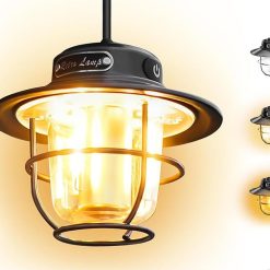 Alternative view of Portable Camping Light Waterproof LED Tent Lantern Rechargeable Outdoor Hanging Lamp