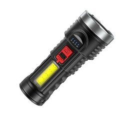 Alternative view of Super Bright Torch 6 Led Flashlight USB Rechargeable Tactical light