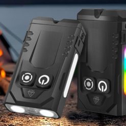 Alternative view of Aluminum Alloy Portable Mini Flashlight with 365nm UV Light and RGB Side Lamp