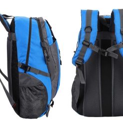 Alternative view of Water-resistant Hiking Backpack Travel Camping Nylon Outdoor Bag for Men and Women -Blue