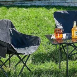 Alternative view of Compact Folding Chair Portable Camping Chair for Outdoor Activities - Black