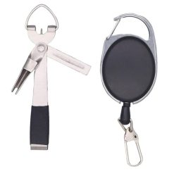 Fishing Knot Tying Tool with Line Cutter and Hook Sharpener