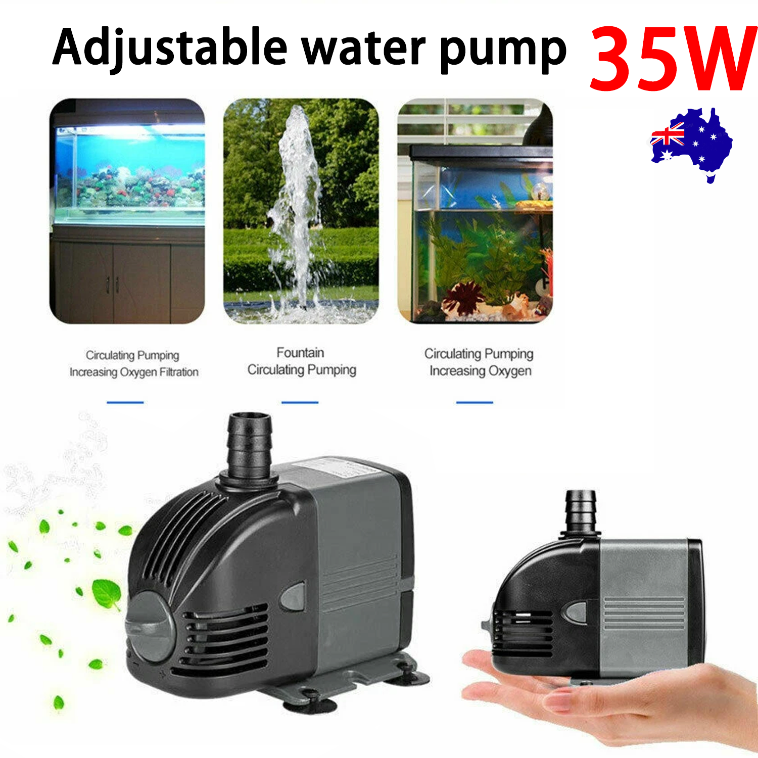 Submersible aquarium pump 35W 2000L/H 1 Submersible aquarium pump 35W 2000L/H
