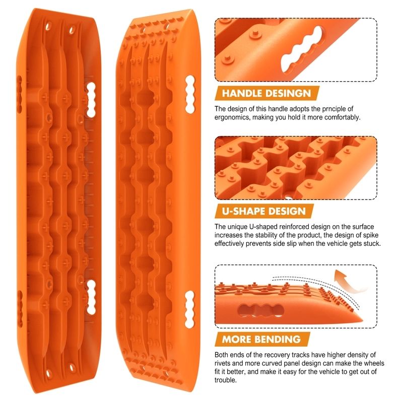 Recovery track board 10 tonne pair sand traction 2 Recovery track board 10 tonne pair sand traction - Image 2