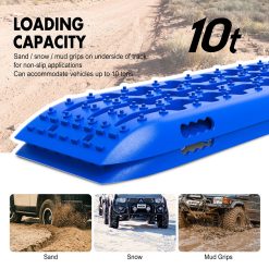 Alternative view of X-BULL 4X4 Recovery tracks 10T 2 Pairs/ Sand tracks/ Mud tracks/  Mounting Bolts Pins Gen 2.0 -Blue