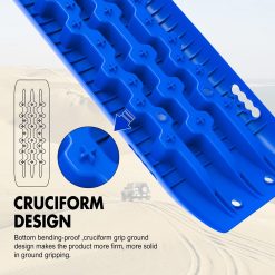 X-BULL 4X4 Recovery tracks 10T 2 Pairs/ Sand tracks/ Mud tracks/ Mounting Bolts Pins Gen 2.0 -Blue 17 V211 AU ST005XBP001 2 90858 08