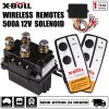 Winch solenoid relay 12V 500A with twin wireless remote