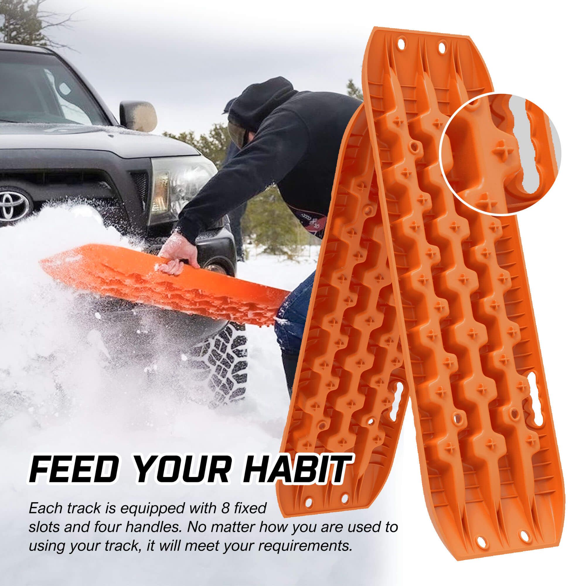 X-BULL Recovery Tracks Kit Gen 3.0 Orange 10 Tonne 3 X-BULL Recovery Tracks Kit Gen 3.0 Orange 10 Tonne - Image 3