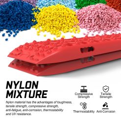 Alternative view of X-BULL 2 Pairs Recovery tracks Sand Mud Snow 4WD / 4x4 ATV Offroad Stronger Gen 3.0 - Red