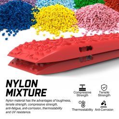 Alternative view of X-BULL Recovery tracks Sand tracks 2pcs 10T Sand / Snow / Mud 4WD Gen 3.0 - Red