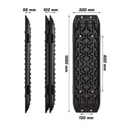 Alternative view of X-BULL Recovery tracks / Sand tracks / Mud tracks / Off Road 4WD 4x4 Car 2pcs Gen 3.0 - Black