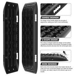 Alternative view of X-BULL Recovery Tracks Sand Track Mud Snow 1 pair Gen 2.0 Accessory 4WD 4X4 - Black