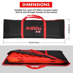 X-BULL Recovery tracks Carry Bag 4x4 Extraction Tred Bag Black 12 V211 AUEB XBWP012 89590 02