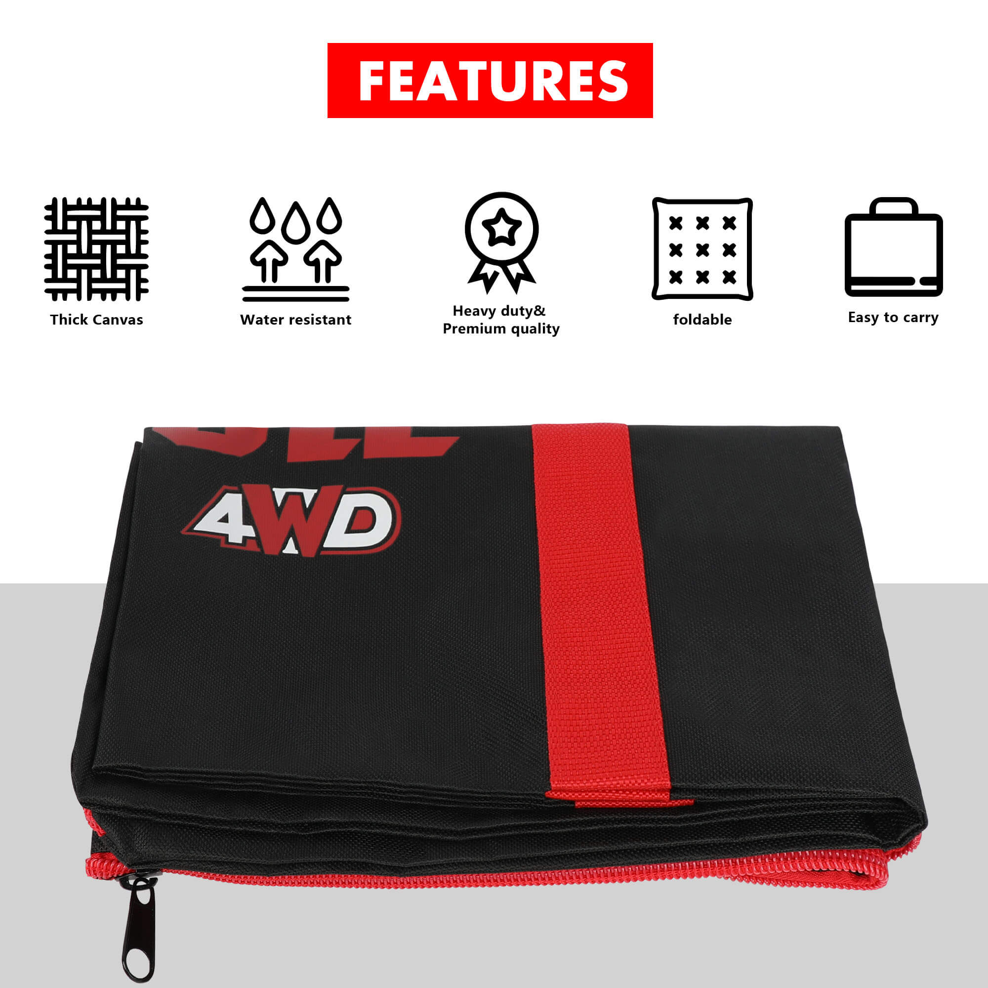 X-BULL Recovery tracks Carry Bag 4x4 Extraction Tred Bag Black 6 X-BULL Recovery tracks Carry Bag 4x4 Extraction Tred Bag Black - Image 6