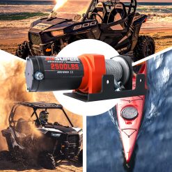 ZESUPER Electric Winch 2500LBS/1134KG 12V 15.2M Steel Cable ATV UTV 4WD 4X4 Boat 13 V211 AUEB ZEEW001 84319 05