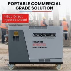 Alternative view of Genpower 5kW Diesel Inverter Generator with Electric Key Start