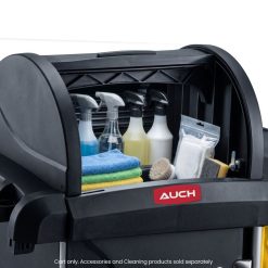 Alternative view of Janitor Cleaning Trolley with Lockable Cabinet and Quiet Wheels