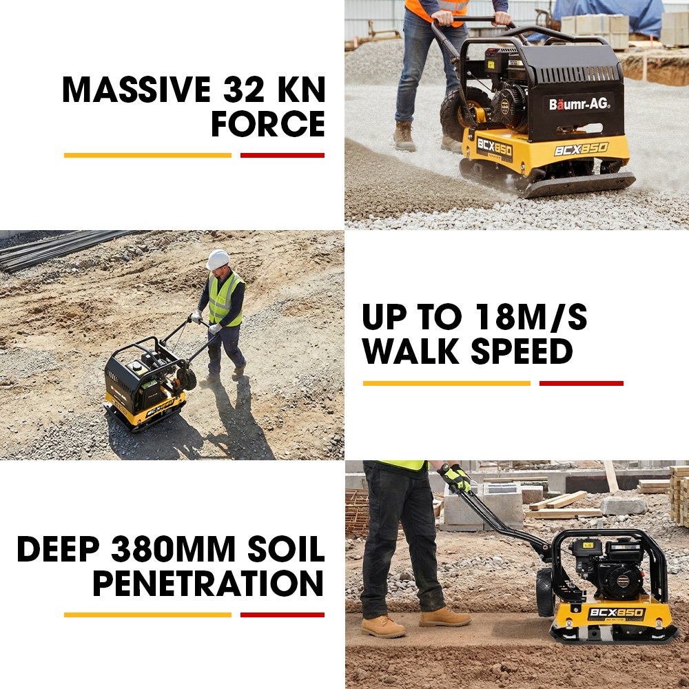 Baumr-AG Plate Compactor 7HP 32kN Vibratory Force 4 Baumr-AG Plate Compactor 7HP 32kN Vibratory Force - Image 4