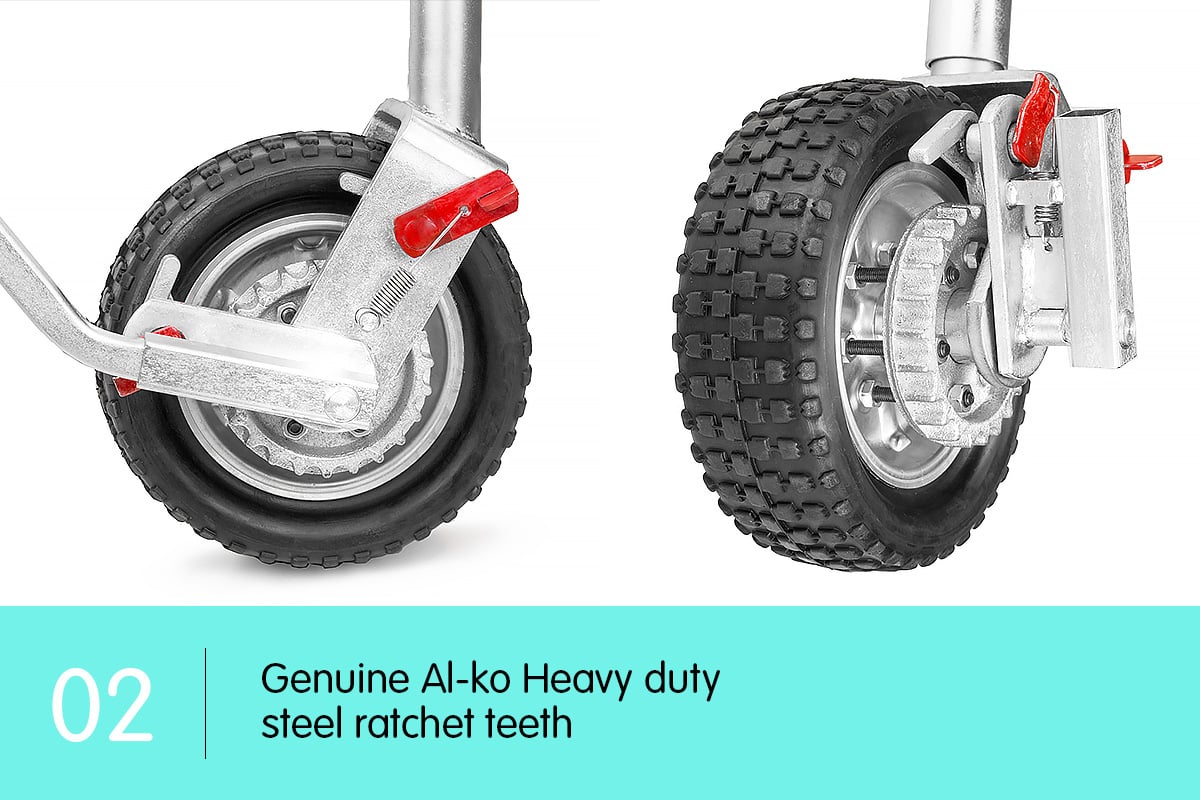AL-KO 10in Ratchet Jockey Wheel 350kg 4 AL-KO 10in Ratchet Jockey Wheel 350kg - Image 4
