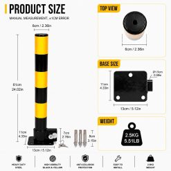 V324 PKBOLLARD 60CM 06