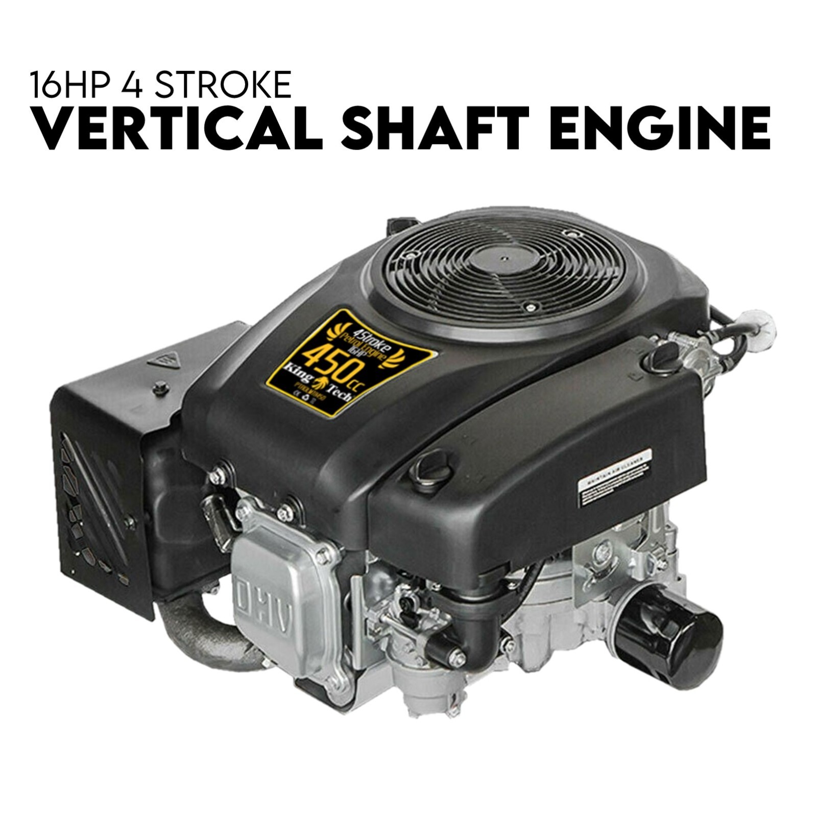 16HP Vertical Shaft Lawn Mower Engine Petrol 4 Stroke Ride on Motor OHV 1 16HP Vertical Shaft Lawn Mower Engine Petrol 4 Stroke Ride on Motor OHV