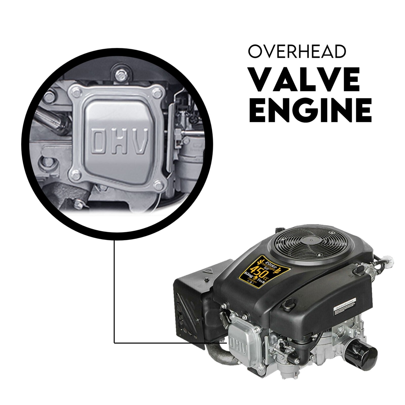 16HP Vertical Shaft Lawn Mower Engine Petrol 4 Stroke Ride on Motor OHV 8 16HP Vertical Shaft Lawn Mower Engine Petrol 4 Stroke Ride on Motor OHV - Image 8