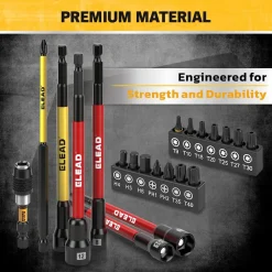 35-Piece Magnetic Nut Driver Bit Set Metric SAE 1/4" Hex 12 V465 70136 03