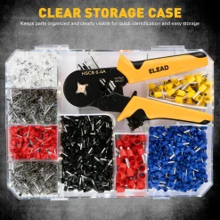 Alternative view of Ferrule Crimping Tool Kit 2180pc AWG 23-7