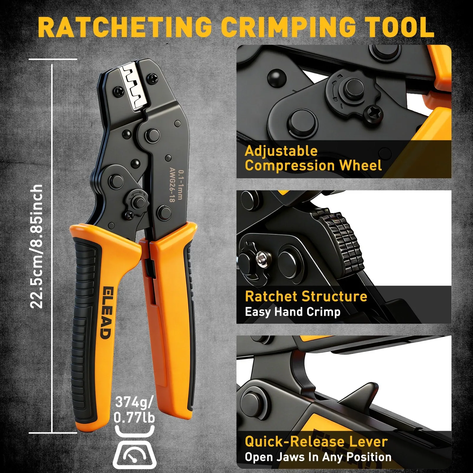 Ratcheting Crimp Tool Kit with 2020 JST XH 2.54mm Connectors 4 Ratcheting Crimp Tool Kit with 2020 JST XH 2.54mm Connectors - Image 4