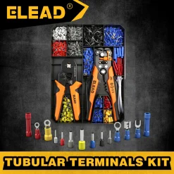 Ferrule Crimping Tool Kit with Automatic Wire Stripper