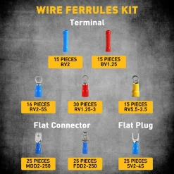 Alternative view of Ferrule Crimping Tool Kit with Automatic Wire Stripper