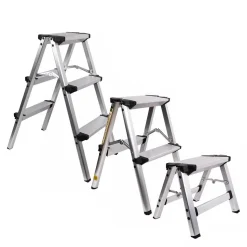Alternative view of 1-Step Folding Ladder Aluminium Anti-Slip