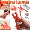 Snap Button Pliers Tool with 150 Buttons Storage Box