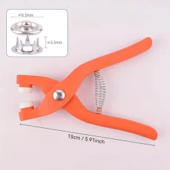 Snap Button Pliers Tool with 150 Buttons Storage Box 7 V528 BUTTON TOOL 150 412506 02