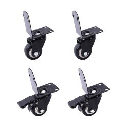 Heavy Duty Side Mount Caster Wheels 2 inch Set of 4