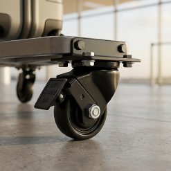 Alternative view of Heavy Duty Spring-Loaded Castor Wheel Set 2.5 Inch with Brake