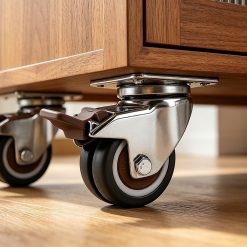 Alternative view of 50mm Swivel Caster Wheels Set 4 with Brakes Twin