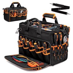 17 Inch Heavy Duty Tool Bag with Open Mouth Design