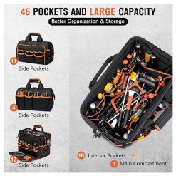 Alternative view of 17 Inch Heavy Duty Tool Bag with Open Mouth Design