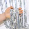 Laser Tinsel Foil Fringe Curtain 1m x 1m