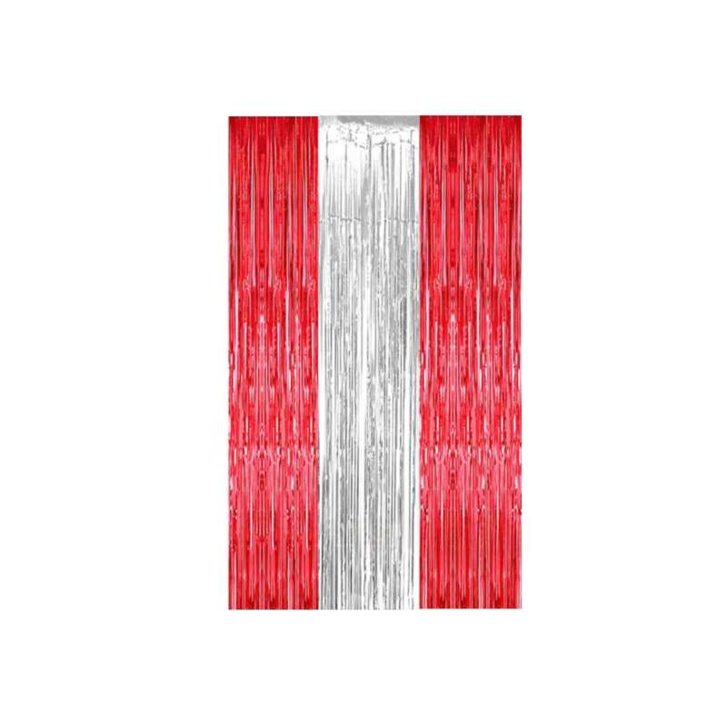 5-piece Dark blue Laser Tinsel Foil Fringe Curtain - 1*1m Metallic Party Streamer Backdrop for Birthday, Wedding, Christmas, New Year & Event Decoration - Shimmering Photo Booth & Doorway Prop 4 5-piece Dark blue Laser Tinsel Foil Fringe Curtain - 1*1m Metallic Party Streamer Backdrop for Birthday, Wedding, Christmas, New Year & Event Decoration - Shimmering Photo Booth & Doorway Prop - Image 4