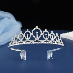 Alternative view of 2-piece Silvery and Golden Birthday Girl Tiara and Sash Set - Elegant Rhinestone Alloy Crown with , Glitter "BIRTHDAY GIRL" Sash & Safety Pin - Perfect Princess Party Accessory for Women and Girls