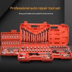 Alternative view of 46-Piece Automotive Repair Tool Set with Carbon Steel Ratchet