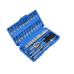 46-Piece Automotive Repair Tool Set, 1/4 Inch Drive