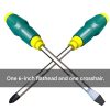 2-piece magnetic screwdriver set, 6-inch, chrome vanadium steel