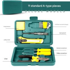 11 piece home and car tool kit with carry case