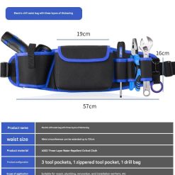 600D Oxford Tool Waist Bag for Electricians
