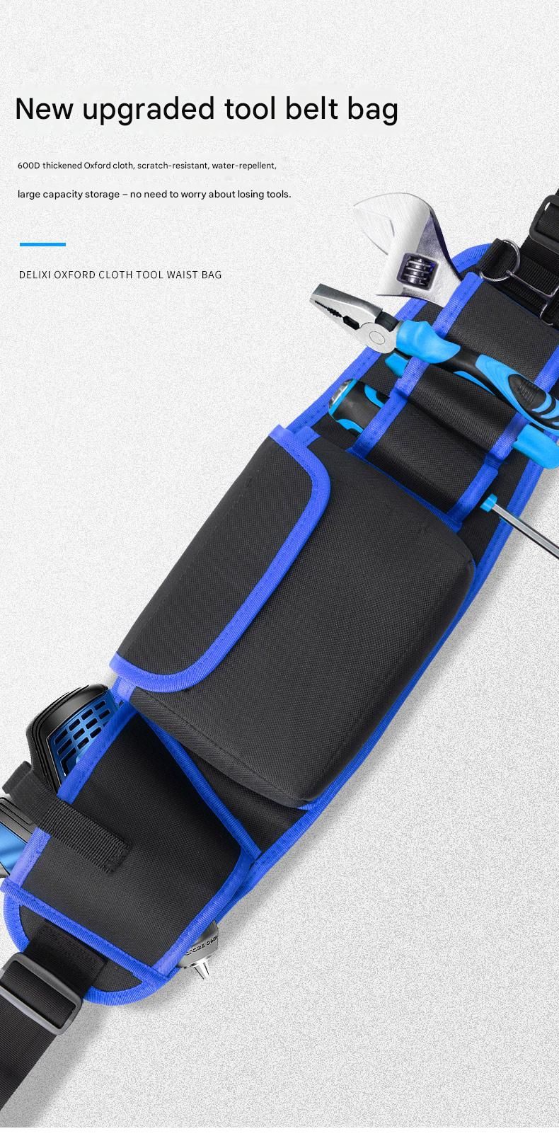 600D Oxford Tool Waist Bag for Electricians 2 600D Oxford Tool Waist Bag for Electricians - Image 2