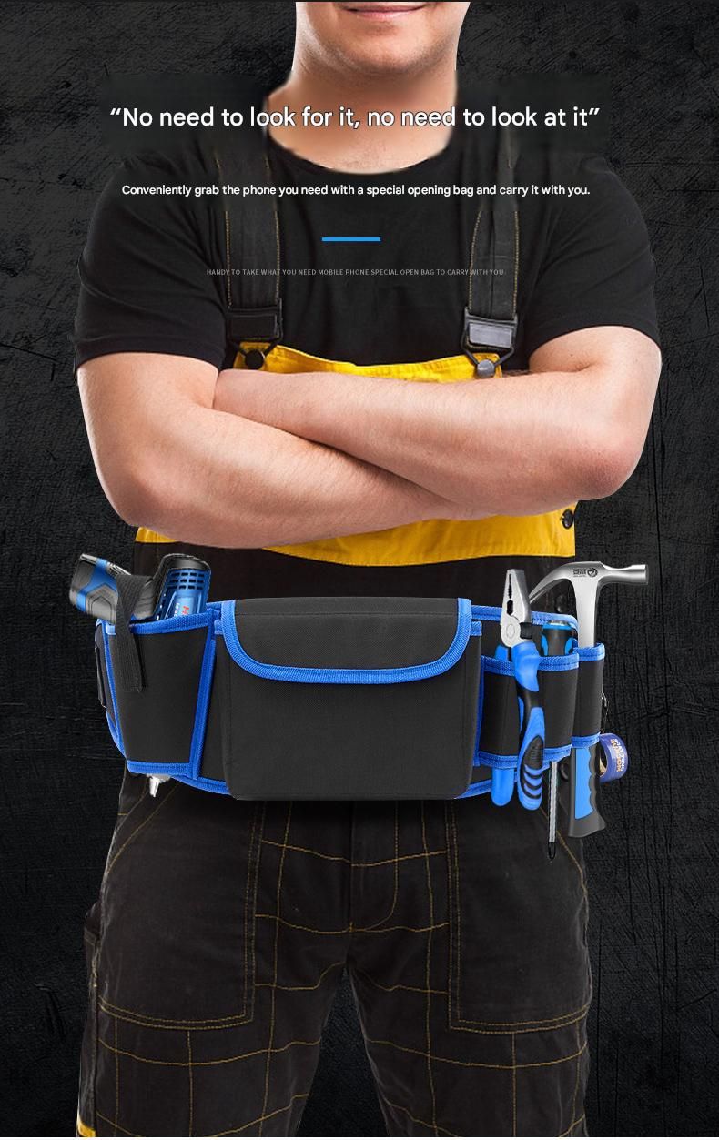 600D Oxford Tool Waist Bag for Electricians 4 600D Oxford Tool Waist Bag for Electricians - Image 4