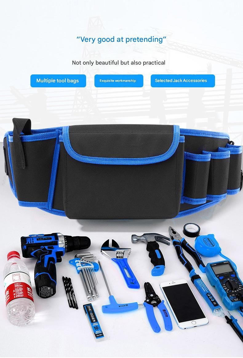 600D Oxford Tool Waist Bag for Electricians 5 600D Oxford Tool Waist Bag for Electricians - Image 5